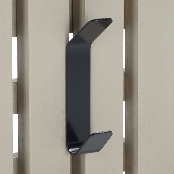 Safavieh Cato 3 Hook Wall Mounted Coat Rack For Organized Entryways - Modern Design For Any Space Vintage Grey Mdf,Iron Stg5704j