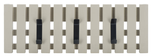 Safavieh Cato 3 Hook Wall Mounted Coat Rack For Organized Entryways - Modern Design For Any Space Vintage Grey Mdf,Iron Stg5704j