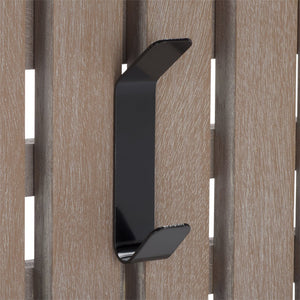 Safavieh Cato 3 Hook Wall Mounted Coat Rack For Organized Entryways - Modern Design For Any Space White Washed Mdf,Iron Stg5704k