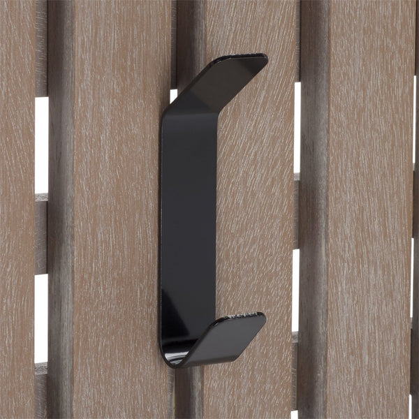 Safavieh Cato 3 Hook Wall Mounted Coat Rack For Organized Entryways - Modern Design For Any Space White Washed Mdf,Iron Stg5704k