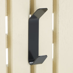 Safavieh Cato 3 Hook Wall Mounted Coat Rack For Organized Entryways - Modern Design For Any Space Distressed White , Mdf,Iron Stg5704l