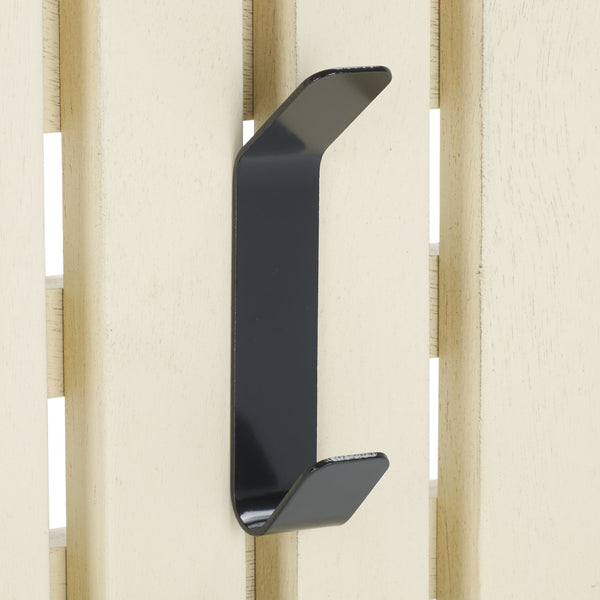 Safavieh Cato 3 Hook Wall Mounted Coat Rack For Organized Entryways - Modern Design For Any Space Distressed White , Mdf,Iron Stg5704l