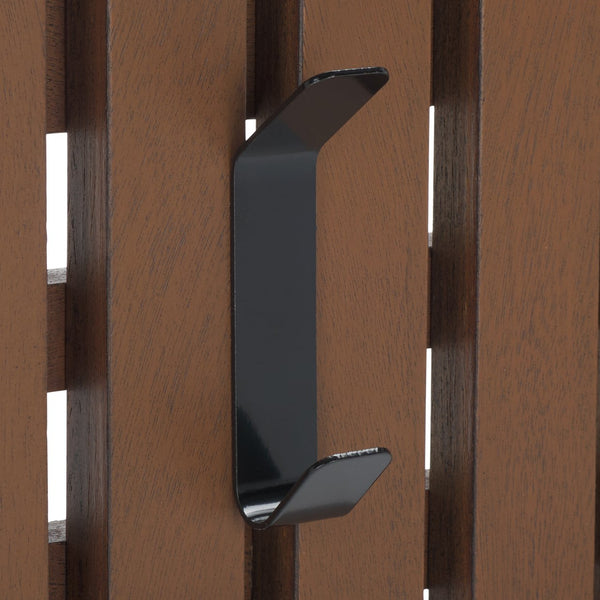 Safavieh Cato 3 Hook Wall Mounted Coat Rack For Organized Entryways - Modern Design For Any Space Medium Brown Mdf,Iron Stg5704m