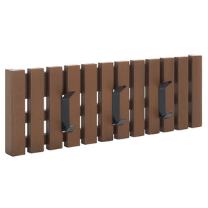 Safavieh Cato 3 Hook Wall Mounted Coat Rack For Organized Entryways - Modern Design For Any Space Medium Brown Mdf,Iron Stg5704m