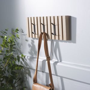 Safavieh Cato 3 Hook Wall Mounted Coat Rack For Organized Entryways - Modern Design For Any Space Sand Mdf,Iron Stg5704n