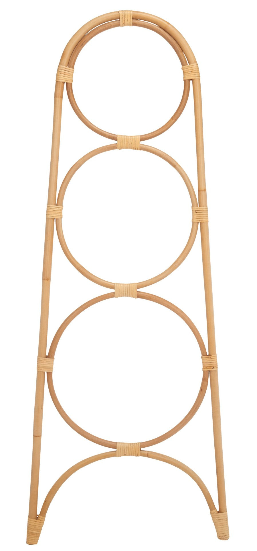 Safavieh Kino Three-Tier Towel Hanger - Stylish Rattan Storage For Towels, Throws, And Scarves In Any Room Natural STG6501A