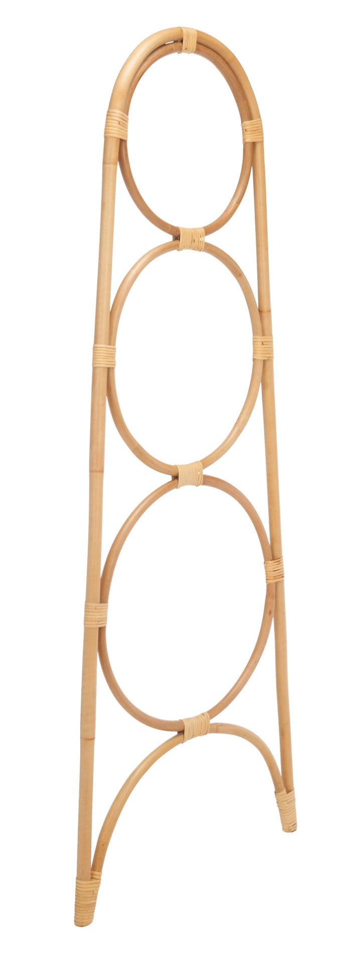 Safavieh Kino Three-Tier Towel Hanger - Stylish Rattan Storage For Towels, Throws, And Scarves In Any Room Natural STG6501A