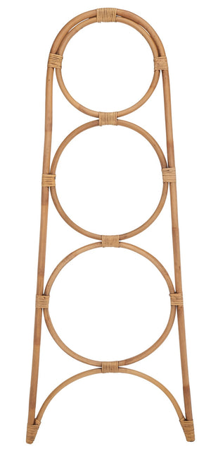 Safavieh Kino Three-Tier Towel Hanger - Stylish Rattan Storage For Towels, Throws, And Scarves In Any Room Honey Brown Wash STG6501C