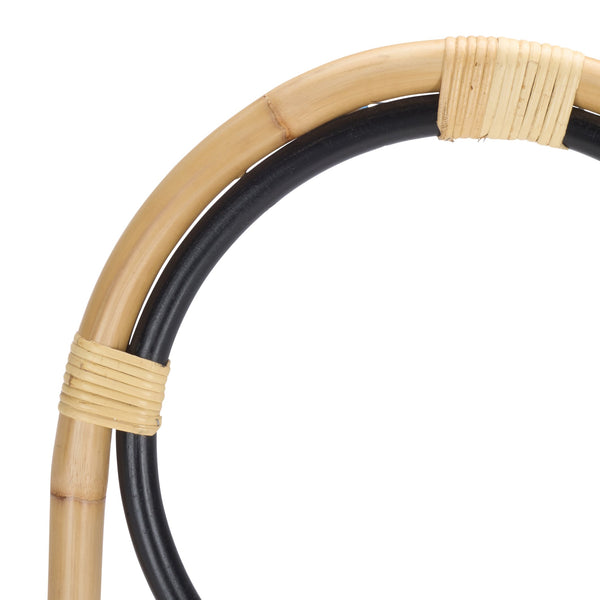 Safavieh Kino 3-tier Rattan Towel Hanger - Stylish Natural & Black Storage Solution For Home Elegance Natural ,Black Rattan Stg6501d