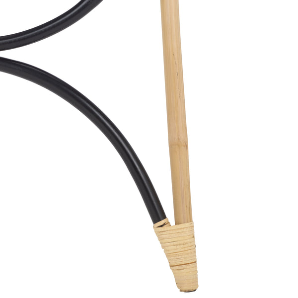 Safavieh Kino 3-tier Rattan Towel Hanger - Stylish Natural & Black Storage Solution For Home Elegance Natural ,Black Rattan Stg6501d