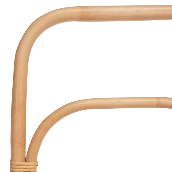 Safavieh Keita Three-Tier Rattan Towel Hanger For Coastal Decor - Space-Saving, Stylish Bathroom Storage Solution Natural STG6502A