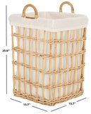 Safavieh Runa Basket W/ Liner Natural / White  Wood STG6504A