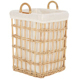 Safavieh Runa Basket W/ Liner Natural / White  Wood STG6504A