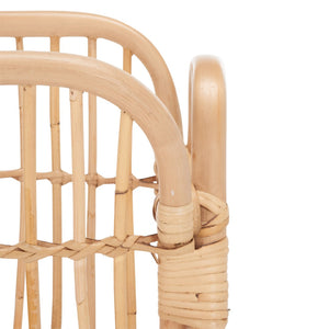 Safavieh Selby Magazine Rack - Natural Rattan Storage Solution With Chic Curves For A Cozy Reading Nook STG6505A