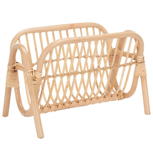 Safavieh Selby Magazine Rack - Natural Rattan Storage Solution With Chic Curves For A Cozy Reading Nook STG6505A