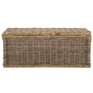 Safavieh Elyse Trunk - Square Rattan Storage Solution In Natural Unfinished Finish For Stylish Organization Natural Unfinished Rattan Stg6506a