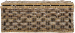 Safavieh Elyse Trunk - Square Rattan Storage Solution In Natural Unfinished Finish For Stylish Organization Natural Unfinished Rattan Stg6506a