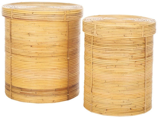 Safavieh Vali Rattan Basket Set Of 2 – Stylish Storage Solutions For Laundry, Toys, And Home Organization STG6508A