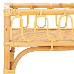 Safavieh Isaiah 2 Tier Console Table - Stylish Rattan Storage Solution For Modern Home Décor And Organization Natural Rattan Stg6509a