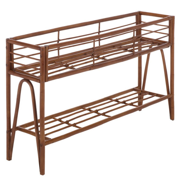 Safavieh Julep Slim Wood Console Table Warm Natural Finish Entryway Living Room Accent STG6510A