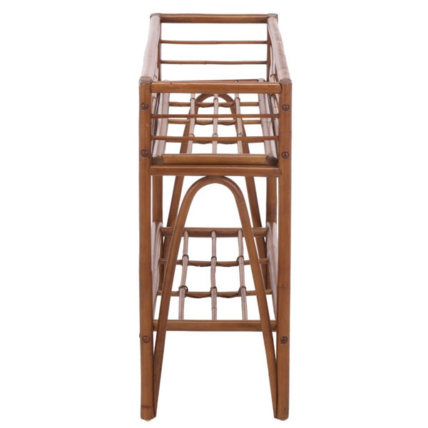 Safavieh Julep Slim Wood Plant Stand Console Natural Finish Entryway Accent Organic Style STG6511A