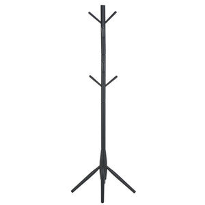 Sergius Coat Stand With Solid Wood Frame, Slim 18"X18" Base, Multiple Hooks For Organized Entryways