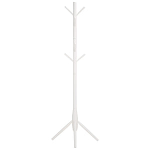 Sergius Coat Stand With Solid Wood Frame, Slim 18"X18" Base, Multiple Hooks For Organized Entryways