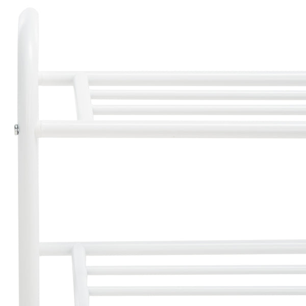 Safavieh Mira Storage Shoe Rack  XII23 White  Metal STG9300A