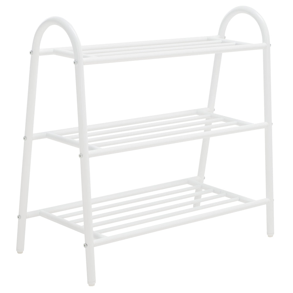 Safavieh Mira Storage Shoe Rack  XII23 White  Metal STG9300A
