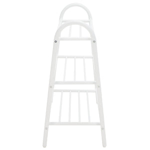 Safavieh Mira Storage Shoe Rack  XII23 White  Metal STG9300A