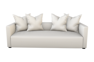 Moss Home Stinson Sofa - Elegant Tuxedo Design With Clean Lines, Perfect For Formal And Casual Spaces Cloud 100% Olefin Stin-sof-96-celclo