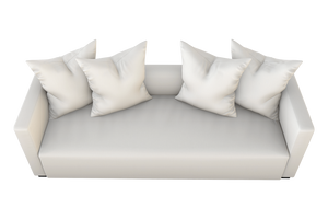 Moss Home Stinson Sofa - Elegant Tuxedo Design With Clean Lines, Perfect For Formal And Casual Spaces Cloud 100% Olefin Stin-sof-96-celclo