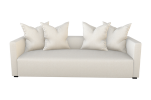 Moss Home Stinson Sofa - Elegant Tuxedo Design With Clean Lines, Perfect For Formal And Casual Spaces Ivory 100% Olefin Stin-sof-96-celivo