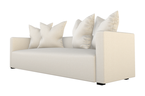 Moss Home Stinson Sofa - Elegant Tuxedo Design With Clean Lines, Perfect For Formal And Casual Spaces Ivory 100% Olefin Stin-sof-96-celivo