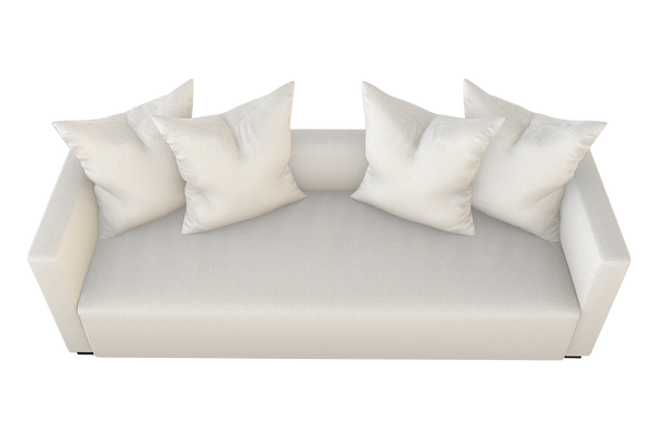 Moss Home Stinson Sofa - Elegant Tuxedo Design With Clean Lines, Perfect For Formal And Casual Spaces Ivory 100% Olefin Stin-sof-96-celivo