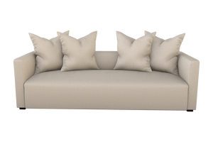 Moss Home Stinson Sofa - Elegant Tuxedo Design For Stylish Living Rooms & Versatile Home Decor Solutions Almond 100% Polyester Stin-sof-96-covalm