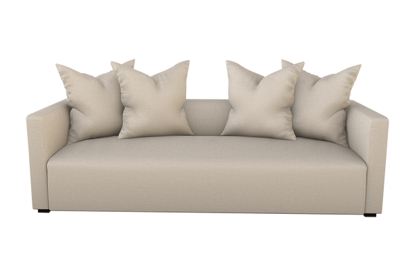 Moss Home Stinson Sofa - Elegant Tuxedo Design For Stylish Living Rooms & Versatile Home Decor Solutions Almond 100% Polyester Stin-sof-96-covalm