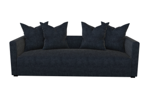 Moss Home Stinson Sofa - Elegant Tuxedo Design For Stylish Living Rooms & Versatile Home Decor Solutions Midnight 100% Polyester Stin-sof-96-covmid