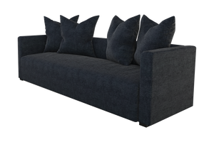 Moss Home Stinson Sofa - Elegant Tuxedo Design For Stylish Living Rooms & Versatile Home Decor Solutions Midnight 100% Polyester Stin-sof-96-covmid