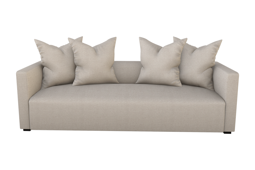 Moss Home Stinson Sofa - Elegant Tuxedo Design For Stylish Living Rooms & Versatile Home Decor Solutions Platinum 100% Polyester Stin-sof-96-covpla