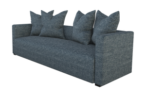 Moss Home Stinson Sofa - Elegant Tuxedo Design For Modern Living Spaces, Perfect Blend Of Style & Comfort Chambray 100% Polyester Stin-sof-96-doucha