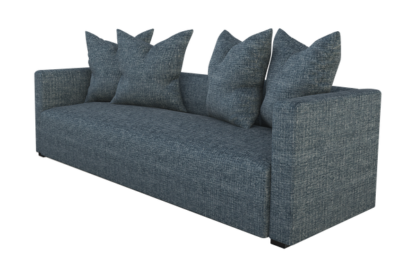 Moss Home Stinson Sofa - Elegant Tuxedo Design For Modern Living Spaces, Perfect Blend Of Style & Comfort Chambray 100% Polyester Stin-sof-96-doucha