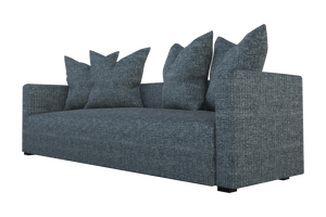 Moss Home Stinson Sofa - Elegant Tuxedo Design For Modern Living Spaces, Perfect Blend Of Style & Comfort Chambray 100% Polyester Stin-sof-96-doucha
