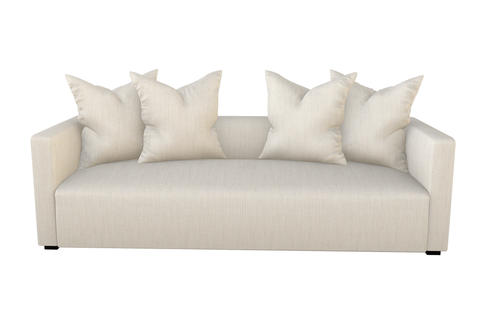 Moss Home Stinson Sofa - Elegant Tuxedo Design For Modern Living Spaces, Perfect Blend Of Style & Comfort Linen 100% Polyester Stin-sof-96-doulin