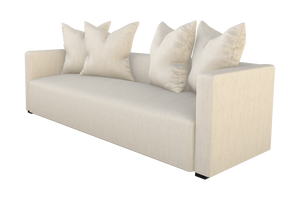 Moss Home Stinson Sofa - Elegant Tuxedo Design For Modern Living Spaces, Perfect Blend Of Style & Comfort Linen 100% Polyester Stin-sof-96-doulin