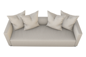 Moss Home Stinson Sofa - Elegant Tuxedo Design With Clean Lines For Stylish Formal And Casual Spaces Vanilla 100% Olefin Stin-sof-96-halvan