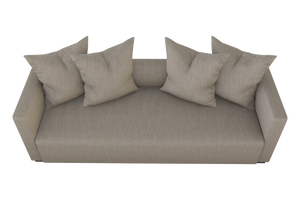 Moss Home Stinson Sofa - Elegant Low-key Cement Fabric Tuxedo Design For Modern Living Spaces & Style Cement 100% Polyester Stin-sof-96-lowcem