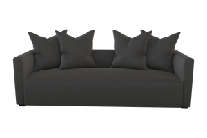 Moss Home Stinson Sofa – Elegant Tuxedo Style With Clean Lines, Perfect For Formal And Casual Spaces Anthracite 54% Polyester 36% Viscose 10% Linen Stin-sof-96-offant