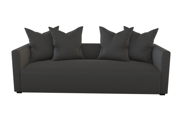 Moss Home Stinson Sofa – Elegant Tuxedo Style With Clean Lines, Perfect For Formal And Casual Spaces Anthracite 54% Polyester 36% Viscose 10% Linen Stin-sof-96-offant