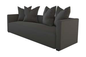 Moss Home Stinson Sofa – Elegant Tuxedo Style With Clean Lines, Perfect For Formal And Casual Spaces Anthracite 54% Polyester 36% Viscose 10% Linen Stin-sof-96-offant